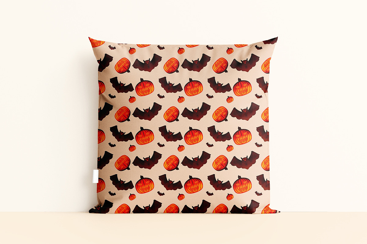 Pumpkin Bat Seamless Pattern, a Pattern Graphic by tchastudio (Photo 5 of 7)