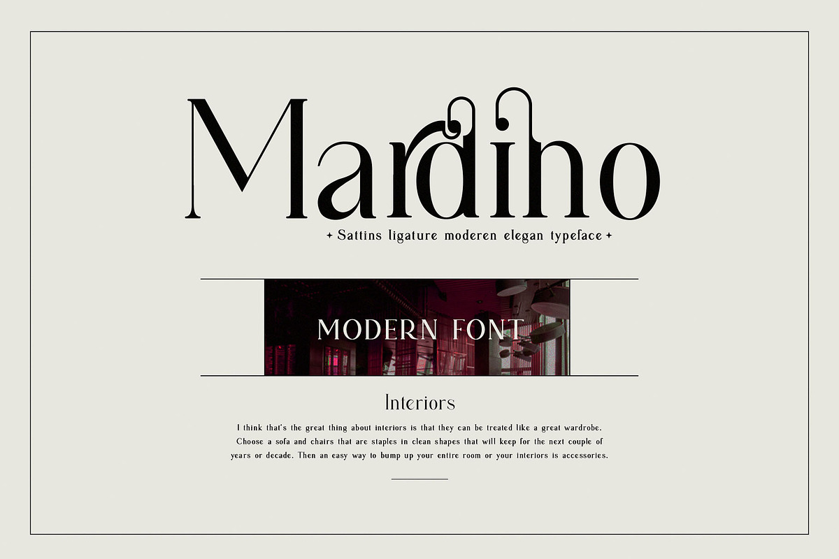 Sattins Ligature Serif Typeface, a Serif Font by Humaira_std (Photo 2 of 13)