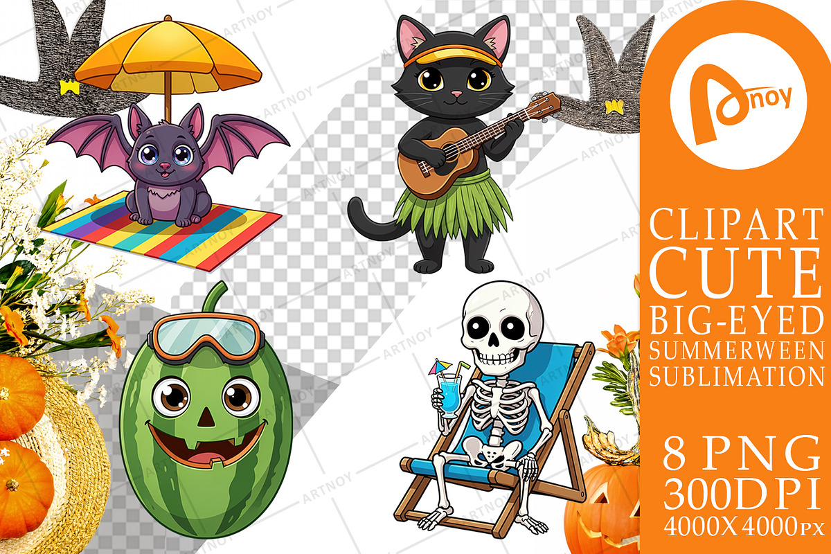 Summerween Sublimation PNG, a Seasonal Illustration by Artnoy (Photo 11 of 18)