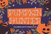 Pumpkin Hunter A Halloween Party, a Serif Font by Forberas Club (Thumbnail 1 of 8)
