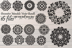 Decorative Mandala Bundle, a Decorative Illustration by Designer_Momina