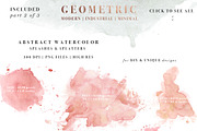 Rose Gold Geometric Watercolor, an Illustration by Essem Creatives (Thumbnail 5 of 6)
