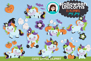 Halloween Unicorn Clipart