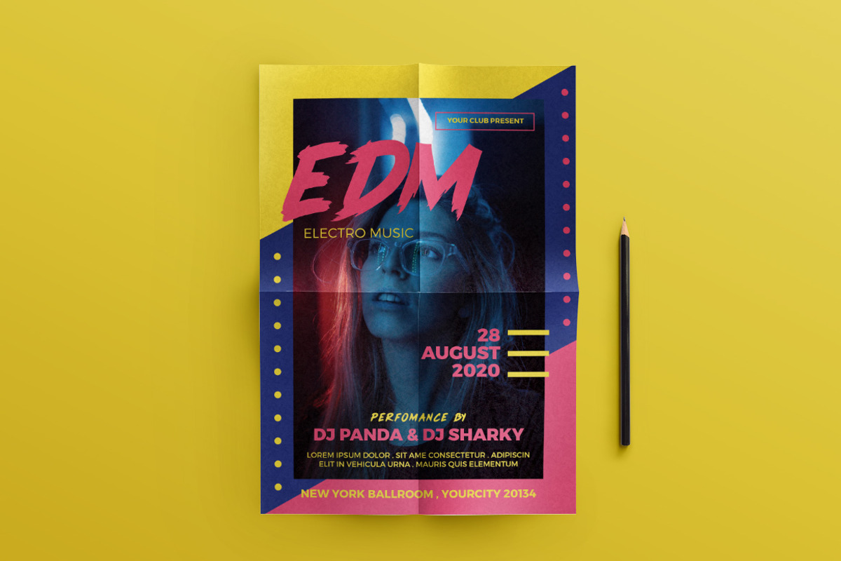Electro Music Party Flyer, a Flyer Template by Tokosatsu (Photo 1 of 4)