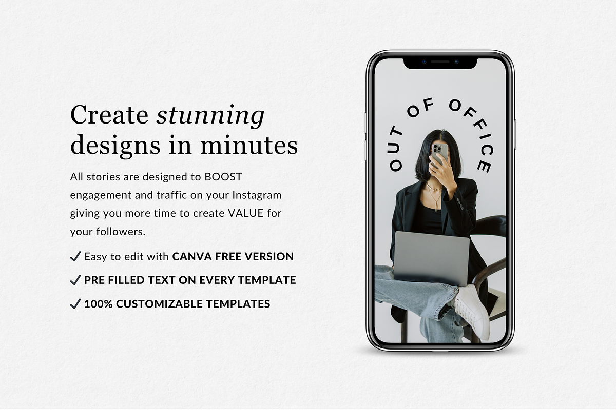 Fashion Instagram Story Templates, a Templates & Theme by TheBohoFactory (Photo 4 of 9)