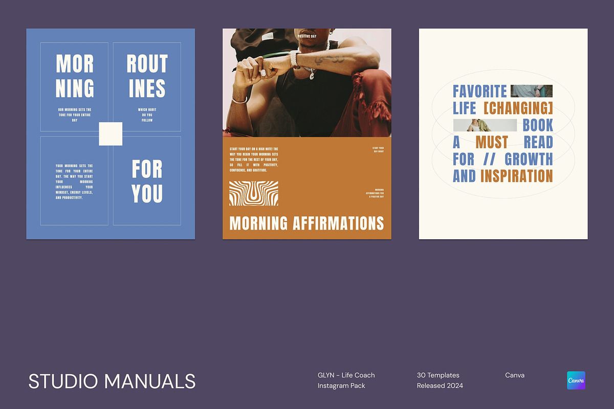GLYN – Life Coach Instagram Pack, a Social Media Template by Studio Manuals (Photo 6 of 8)