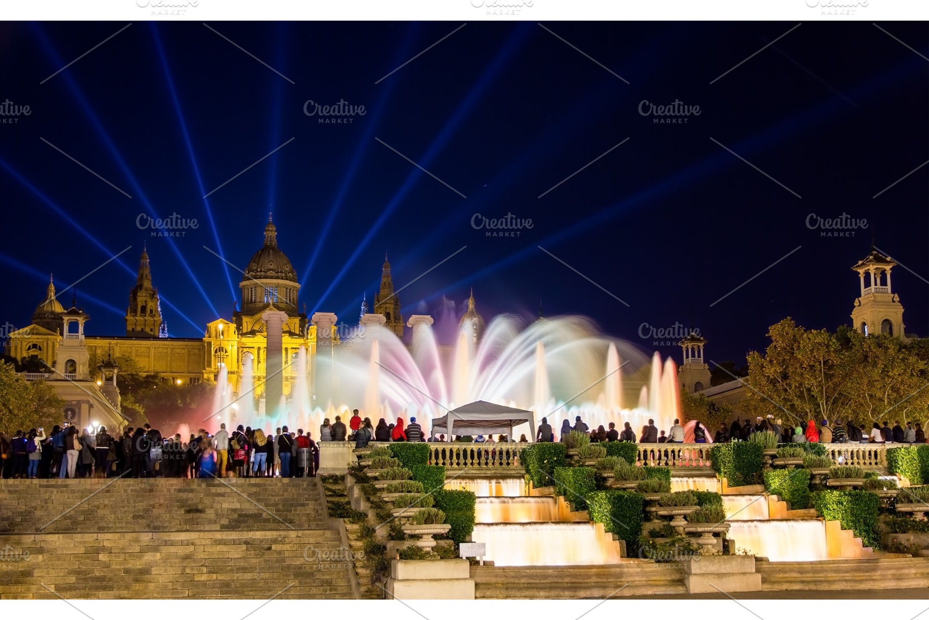 The magic fountain of montjuic in barcelona spain stock photo containing, an Architecture Photo by Leonid Andronov