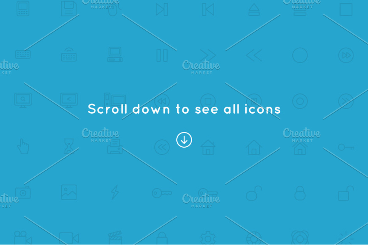 740+ Line Icons, an Outline Icon by vuuuds (Photo 5 of 5)