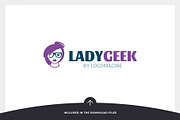 Lady Geek Logo Template, a Branding & Logo Template by LOGOMAGINE (Thumbnail 12 of 16)