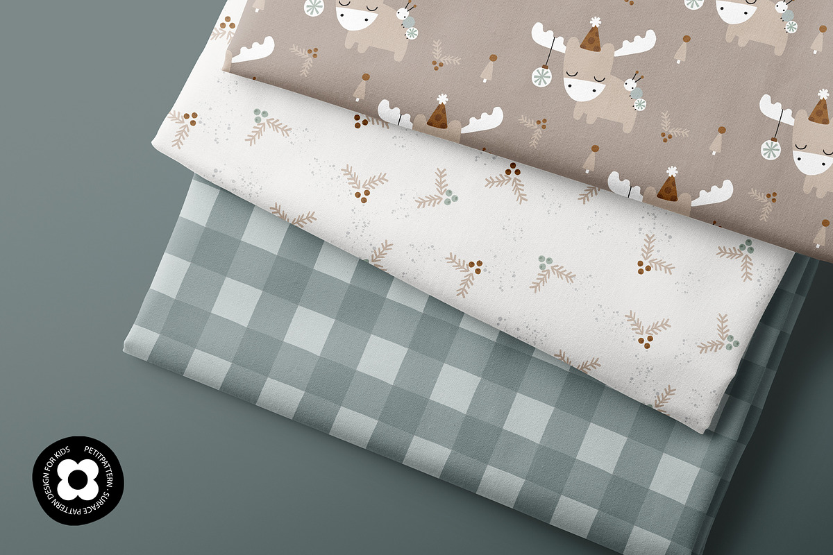 Elk Xmas, a Pattern Graphic by Muriel Petitpattern (Photo 5 of 6)