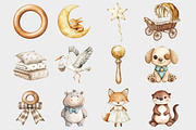 Watercolor Baby Toy Clipart, a Seasonal Illustration by Design Market (Thumbnail 4 of 5)