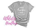 Bella Canvas TShirt Mockups On White, a Shirt Mockup by lock and page (Thumbnail 35 of 92)