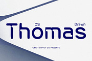CS Thomas Drawn, a Sans Serif Font by Craft Supply Co. (Thumbnail 1 of 8)