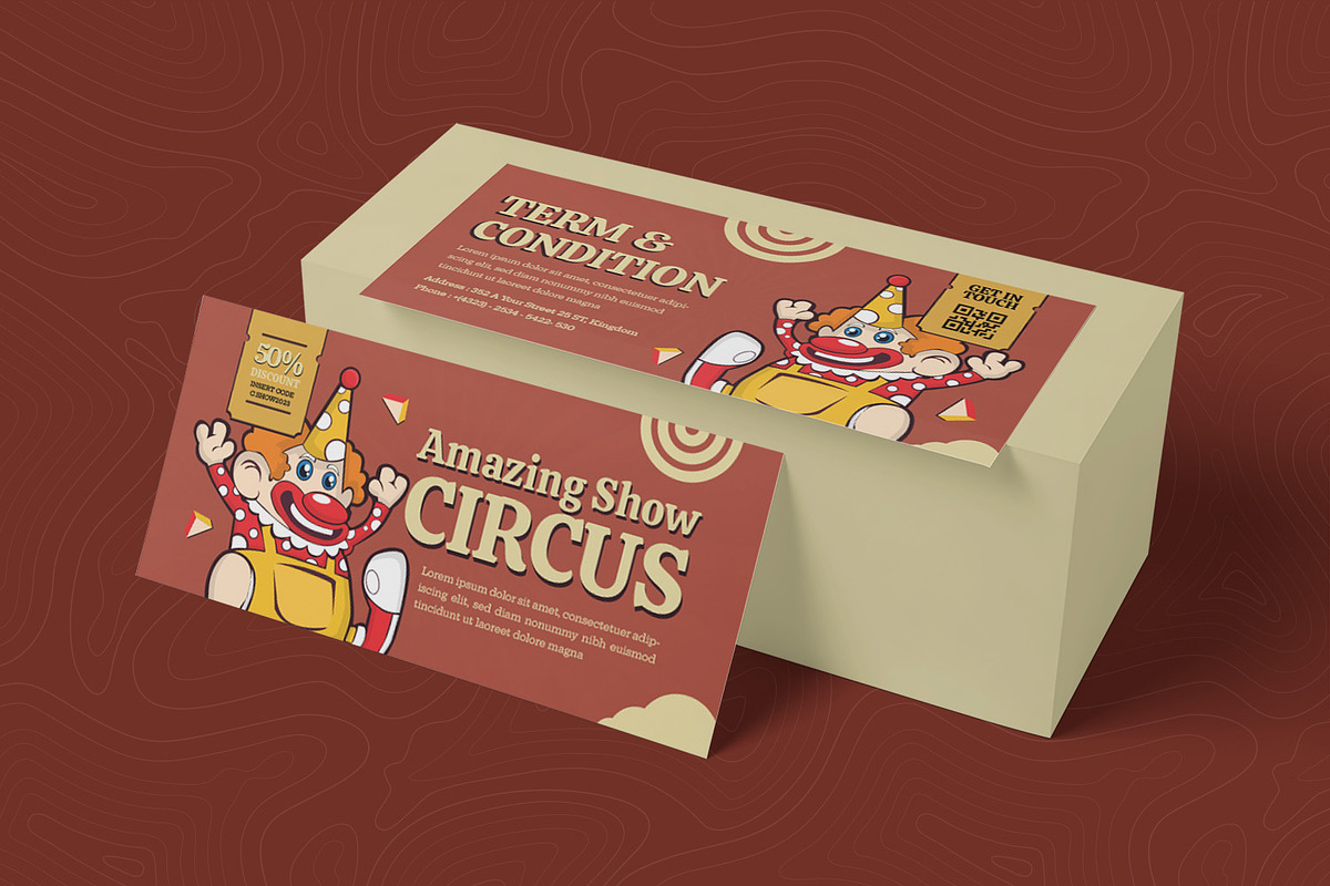 Show Circus Gift Voucher, a Print Template by Esensifiksi.studio (Photo 2 of 2)