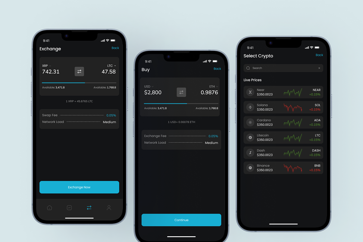 Blockfolio+ - Crypto Wallet Premium, an UI Kit Template by Digibulbo (Photo 7 of 8)