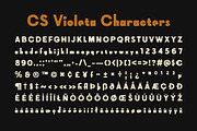 CS Violeta 3D, a Sans Serif Font by Craft Supply Co. (Thumbnail 8 of 8)