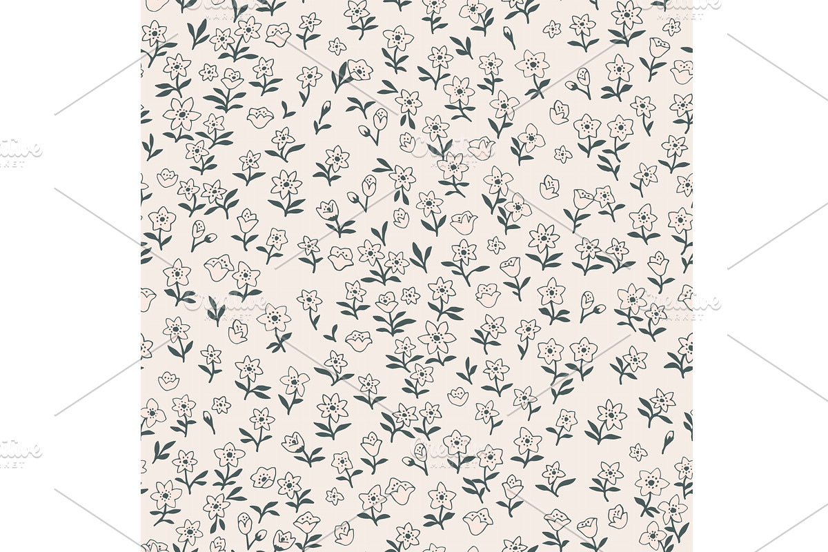 Pattern of small simple vintage, a Texture Illustration by julia-vasileva
