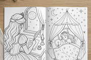 Magical Princess Coloring Book Vol29, a Person Illustration by ikarifq shop (Thumbnail 4 of 7)