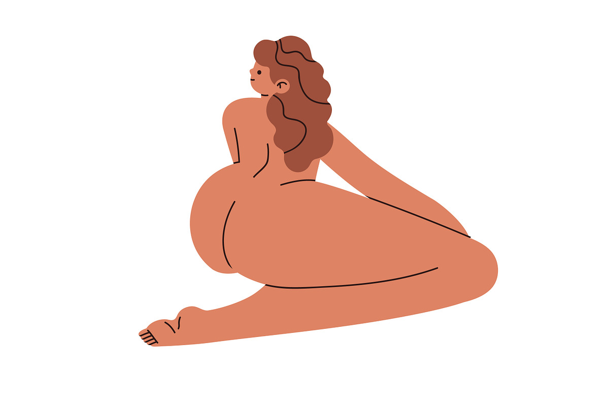 Naked body positive women set, a Person Illustration by Good Studio (Photo 4 of 8)