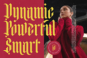 Boombie Stylish Blackletter Font, a Blackletter Font by timelesstype.co (Thumbnail 5 of 20)