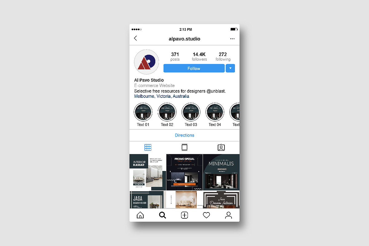 Instagram Template Desain Interior, a Social Media Template by Al Pavo Studio (Photo 3 of 3)