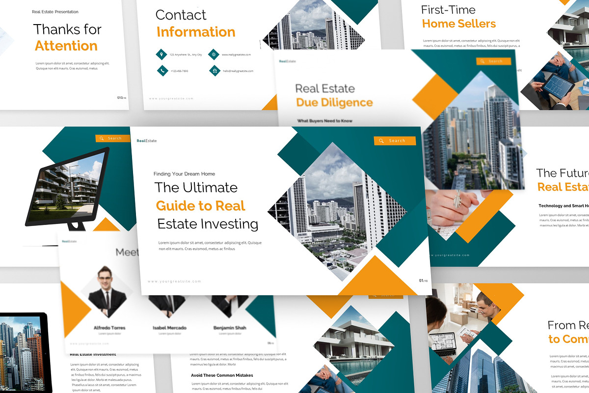 Real Estate Google Slide Template, a Presentation Template by MtvtdArt (Photo 6 of 6)
