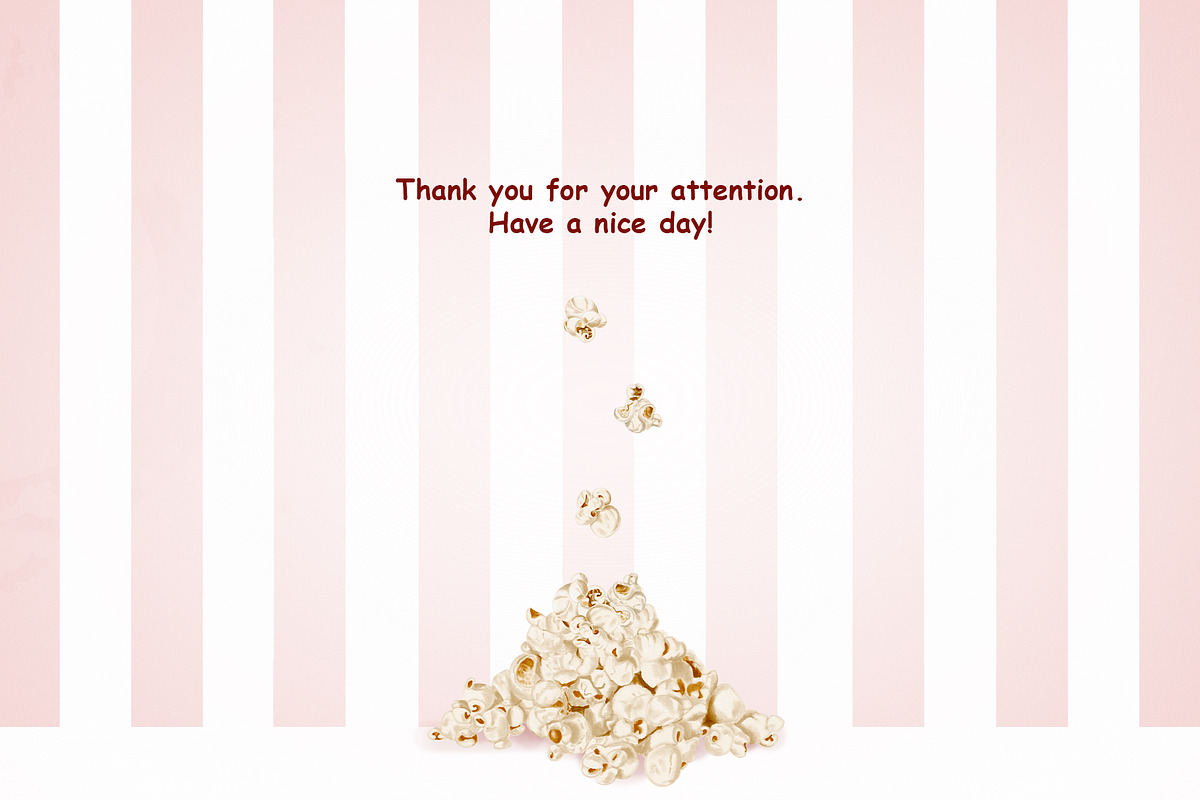 Popcorn watercolor clipart, a Food Illustration by Alena Sid (Photo 13 of 13)