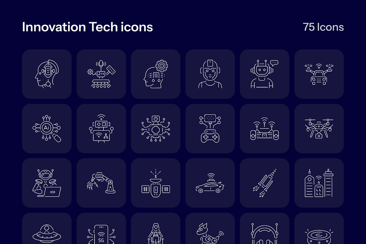 1700 Technology and Futuristic Icon, an Outline Icon by Prosymbols (Photo 28 of 30)