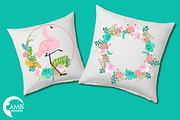 Tropical Flamingos AMB-2618, an Illustration by AMBillustrations (Thumbnail 3 of 5)