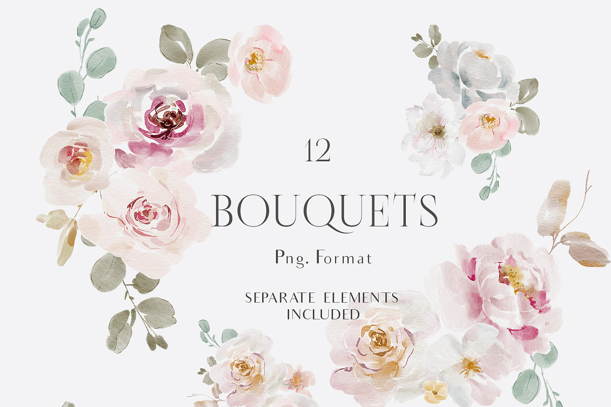 Watercolor Spring Flowers Collection, a Decorative Illustration by Grace Noboa Illustrations (Photo 9 of 10)