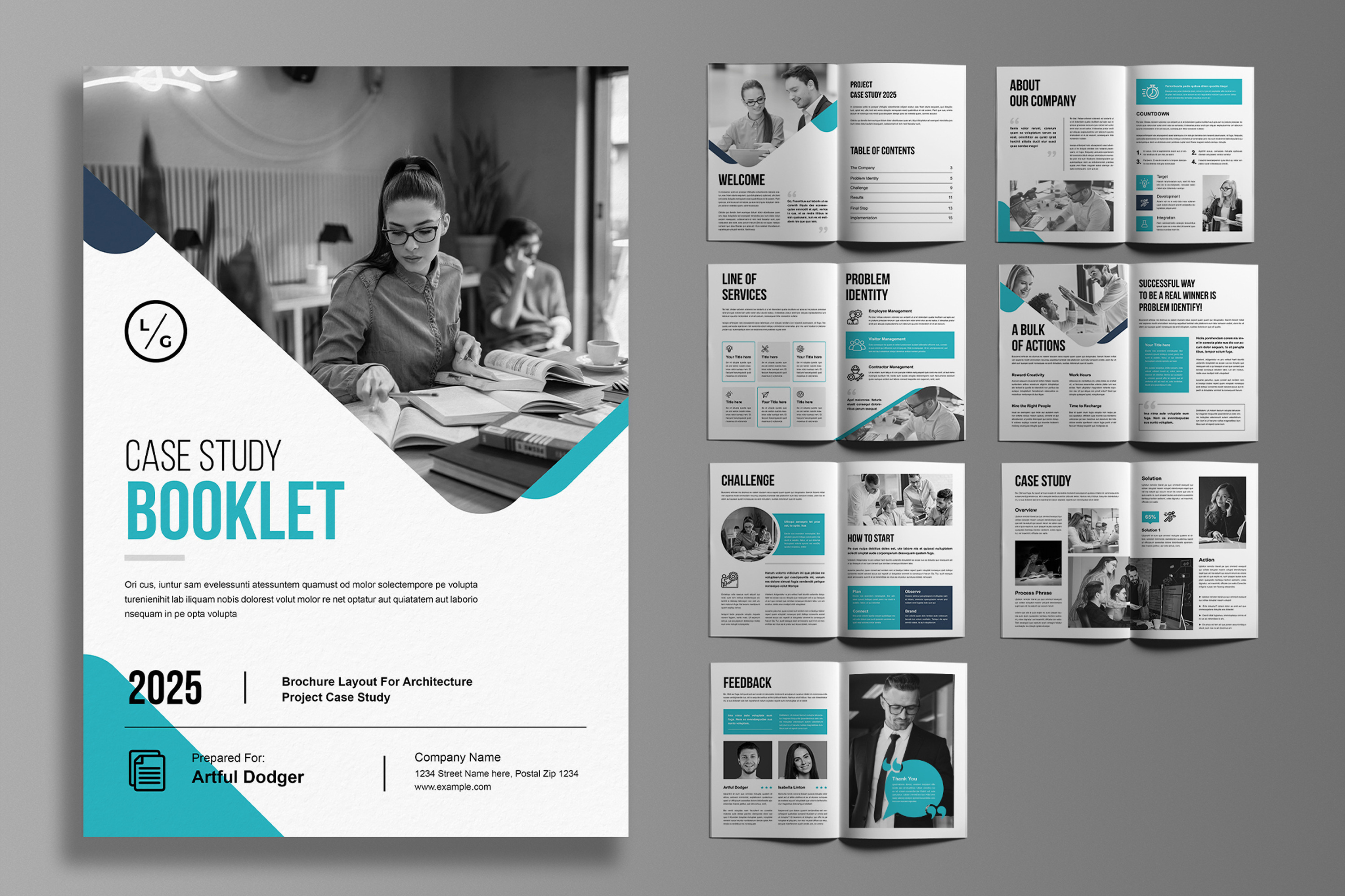 Project Case Study Template Brochure