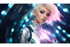 universe space fashion background ai, a Technology Photo by pikepicture