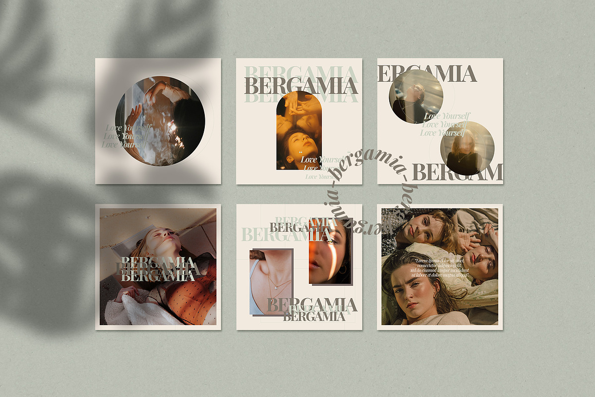 BERGAMIA Instagram Template, a Social Media Template by Compaq_Creative (Photo 3 of 10)