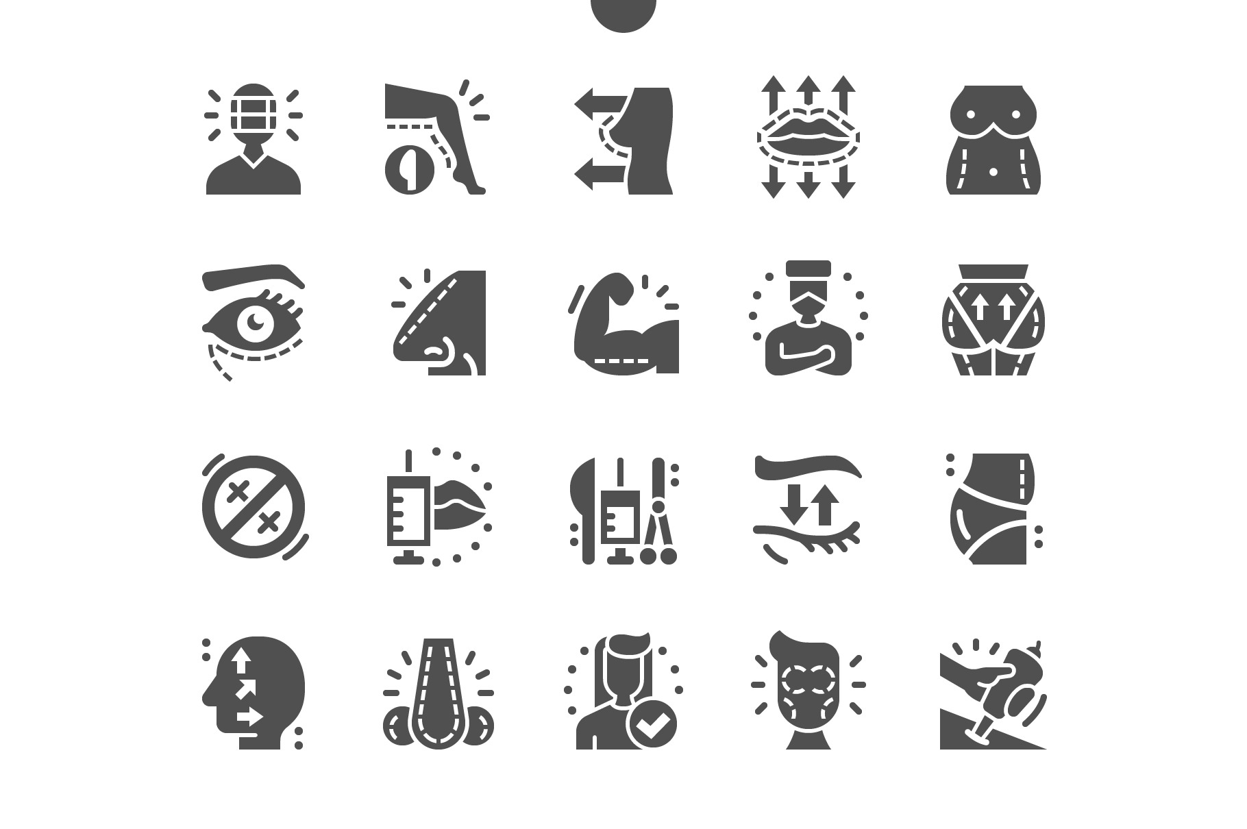 Plastic surgery Icons, a Solid Icon by Palau