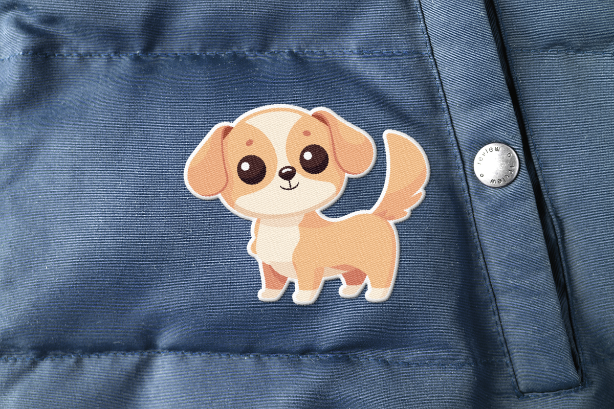 Cute Puppy Mascot, an Animal Illustration by Jinro (Photo 4 of 4)