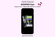 Instagram Booking Flyer Template, a Social Media Template by Cherry Paper Co (Thumbnail 1 of 2)