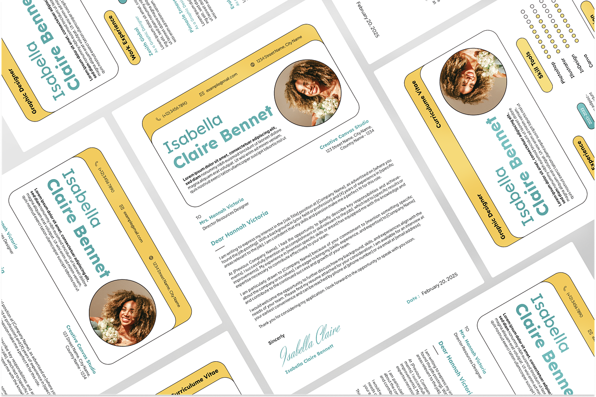 Creative Resume & Cover Letter, a Resume Template by Annora Studio (Photo 4 of 7)