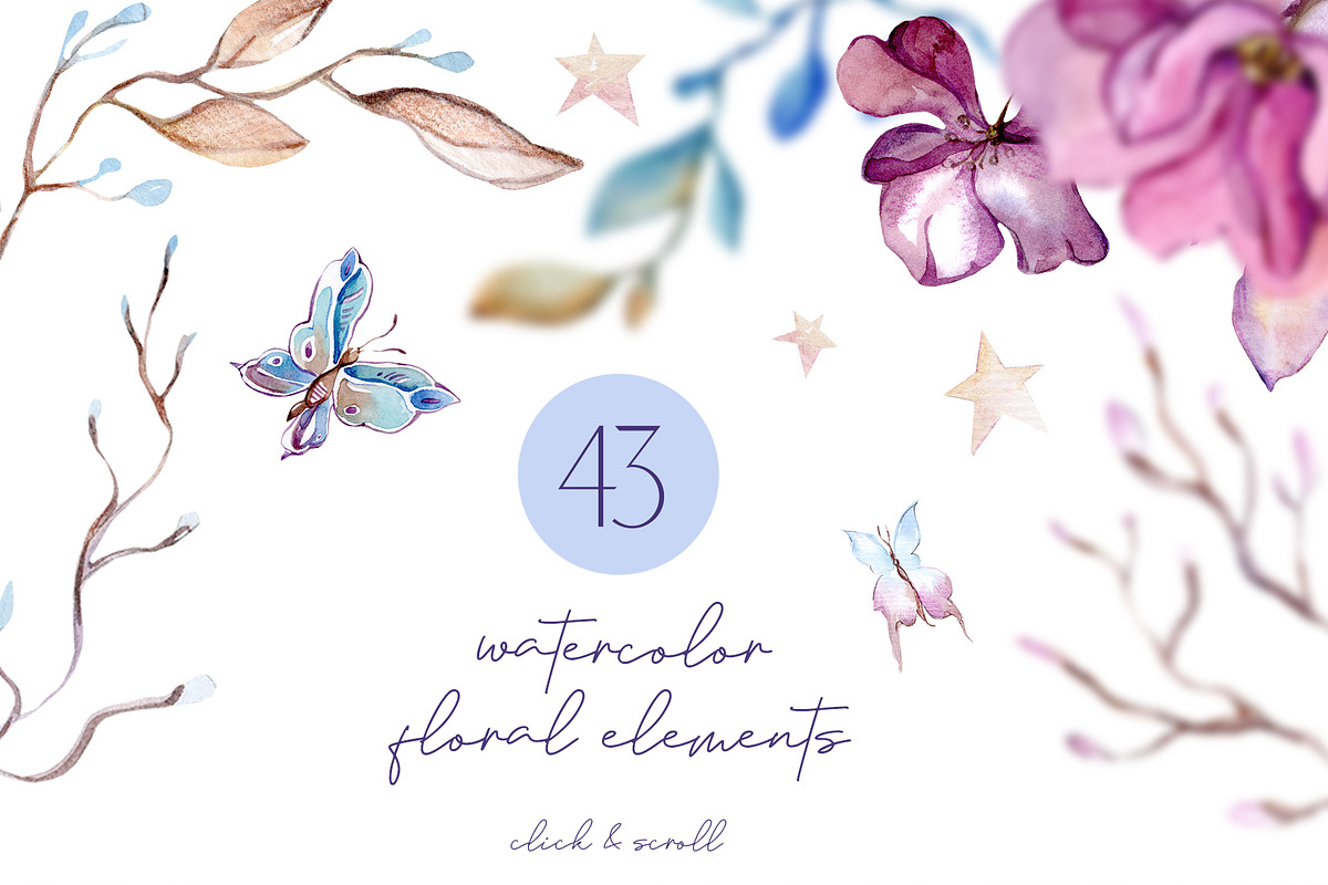 Frozen Beauty Flowers Collection, a Texture Illustration by S_ARTLOVE (Photo 3 of 7)