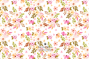 Pink Duo Watercolor Patterns, a Pattern Graphic by Webvilla Studio (Thumbnail 5 of 6)