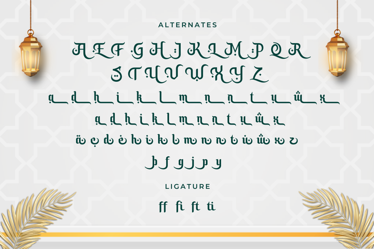 Sacred Ramdhan – Arabic Font Style, a Script Font by Sronstudio (Photo 13 of 13)