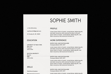 CV Template Minimalist Professional, a Resume Template by studiodariaagad