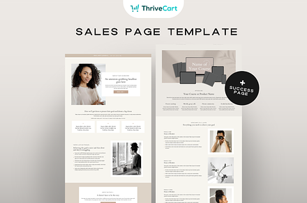 ThriveCart Sales Page Template, a Landing Page Template by Pixel & Flow