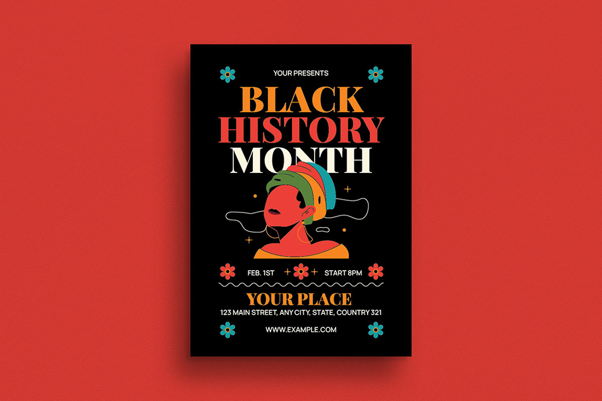 Black History Month Event Flyer, a Flyer Template by Guuver (Photo 1 of 3)