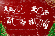Christmas Gift Monogram, a Handwritten Font by Yoga Letter (Thumbnail 1 of 5)