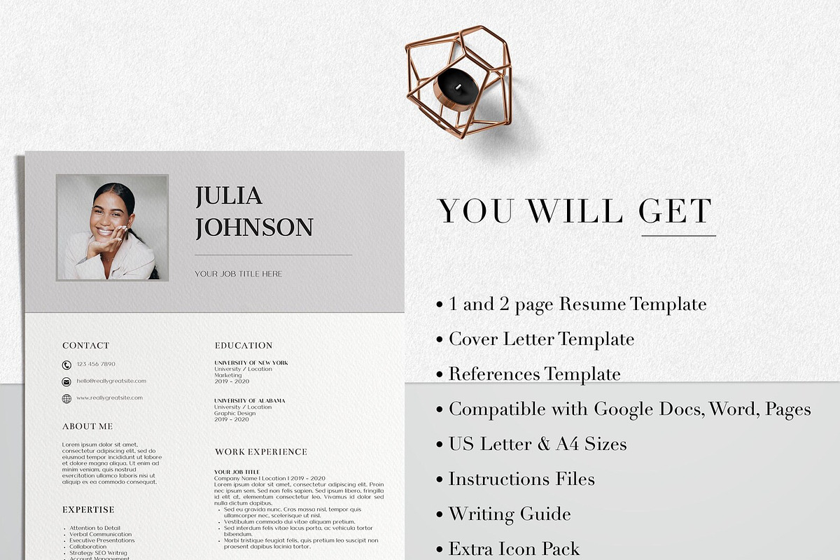 Canva Printable Resume Template, a Resume Template by LucaTheme (Photo 7 of 9)