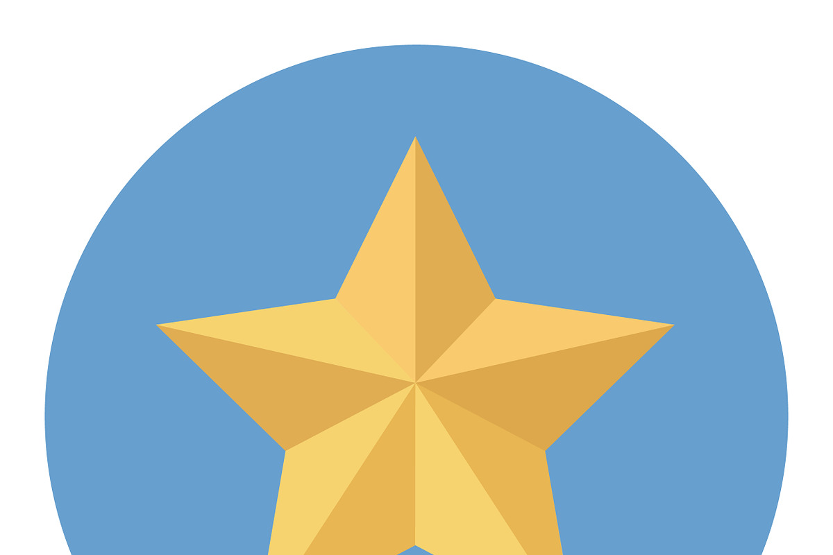 Yellow star icon, an Icon by jabkitticha