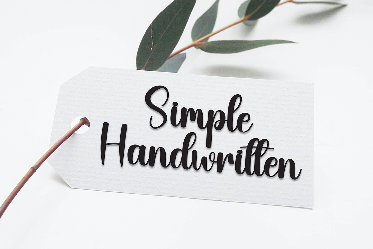 Rainbow | Script Font, a Handwritten Font by Scratchones (Photo 2 of 7)