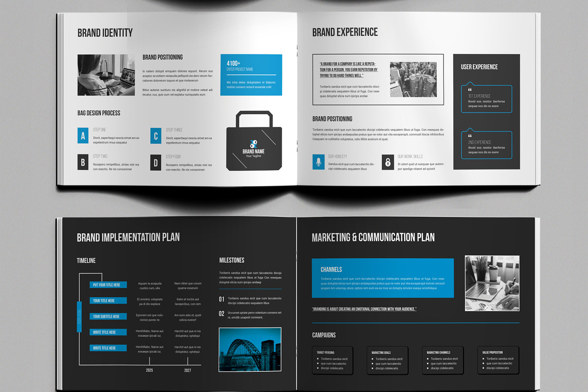 Professional Brand Proposal Brochure, a Brochure Template by ContestDesign (Photo 4 of 5)