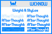 Afterthought font, a Sans Serif Font by weknow (Thumbnail 7 of 8)