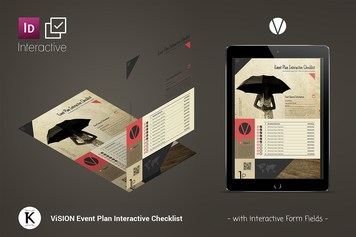 ViSION Event Plan Interactive, a Stationery Template by Keboto